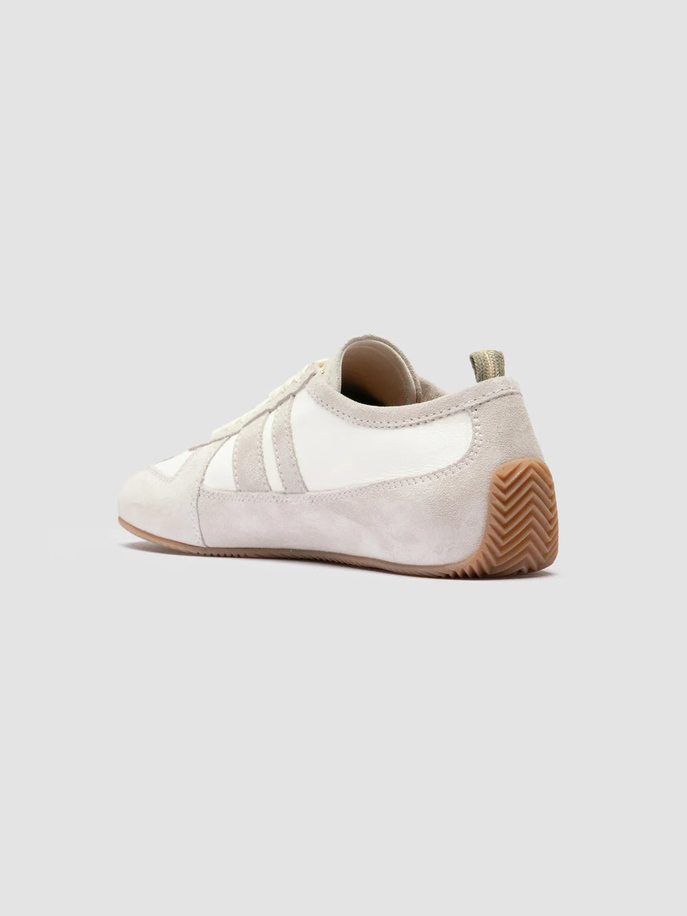 SUBSIDE 102 - White Leather and Suede Low-Top Sneakers - image 4,side view