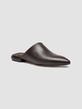 SUE 014 - Braune Pantoletten aus Leder - thumb image 3,side view