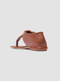 SUKI 008 - Brown Leather Thong Sandals - thumb image 4,side view