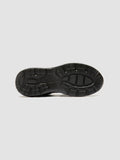SUPURBIA 101 - Black Leather & Mesh Low Top Sneakers - thumb image 5,side view