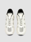 SUPURBIA 101 - Weiße Low-Top-Sneaker aus Leder und Mesh - thumb image 2,side view