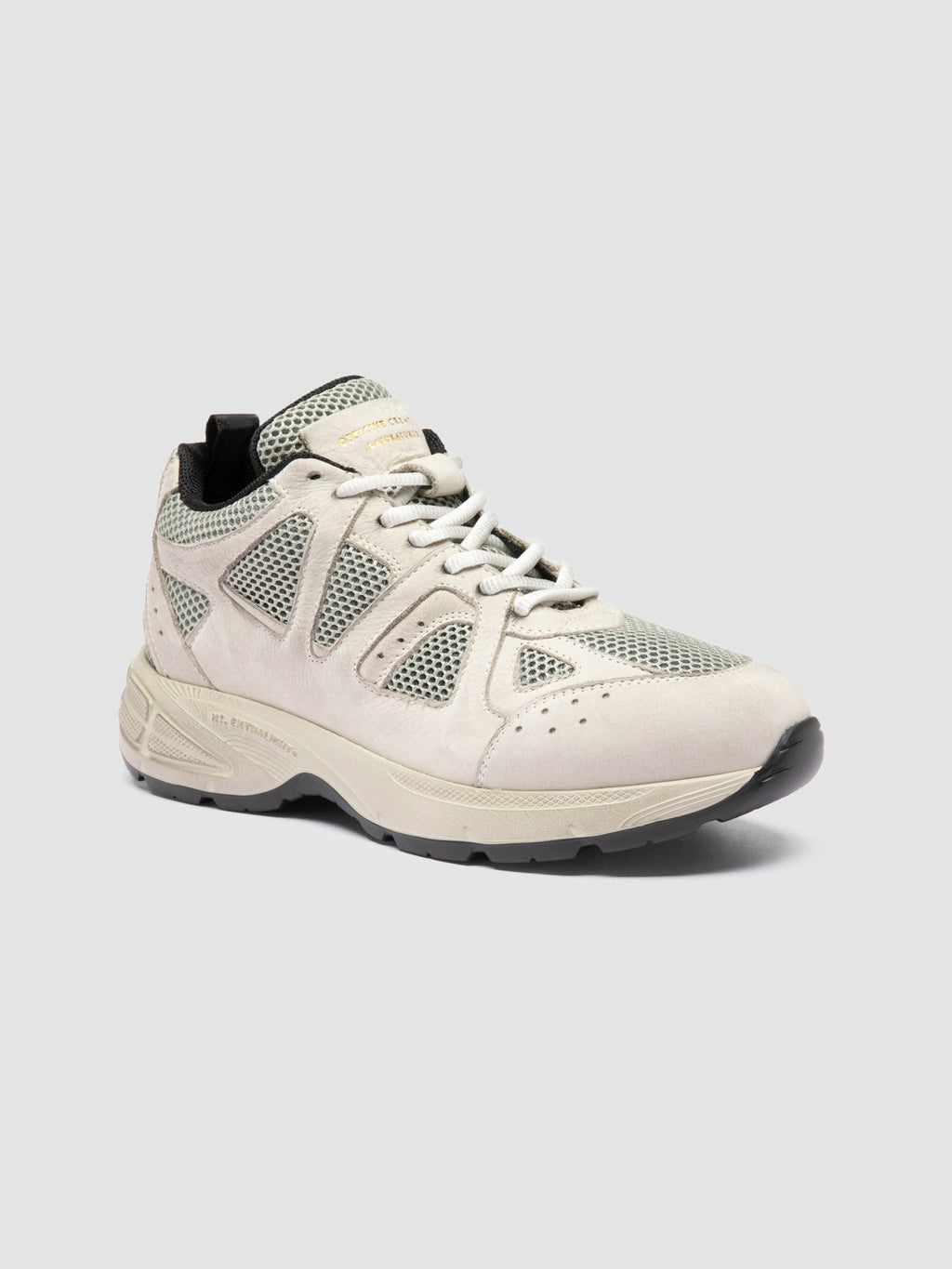 SUPURBIA 101 - Weiße Low-Top-Sneaker aus Leder und Wildleder - image 3,side view