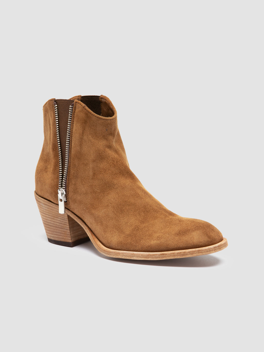 SYDNE 015 - Braune Stiefeletten aus Wildleder - image 3,side view