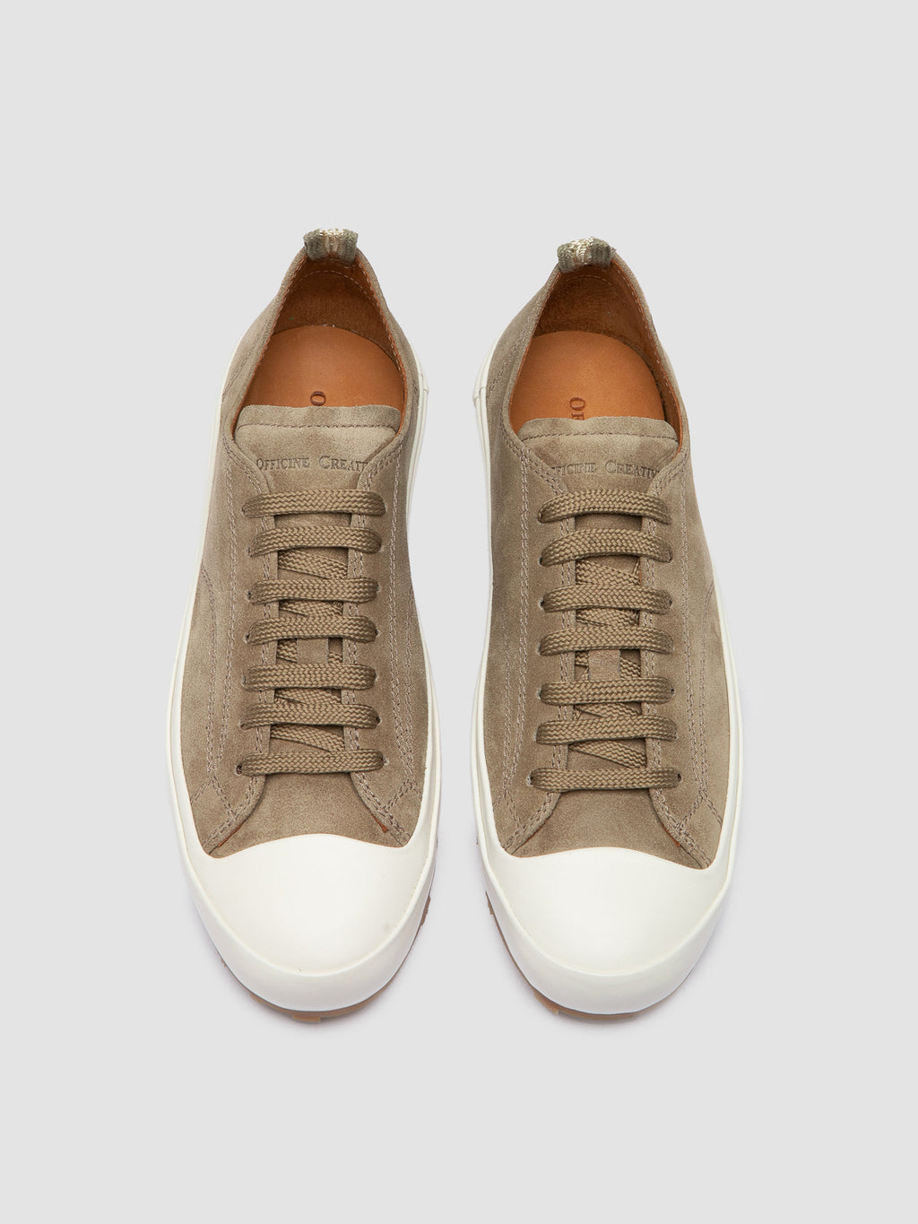 VULCAN 101 - Taupe Suede Low-Top Sneakers - image 2,side view