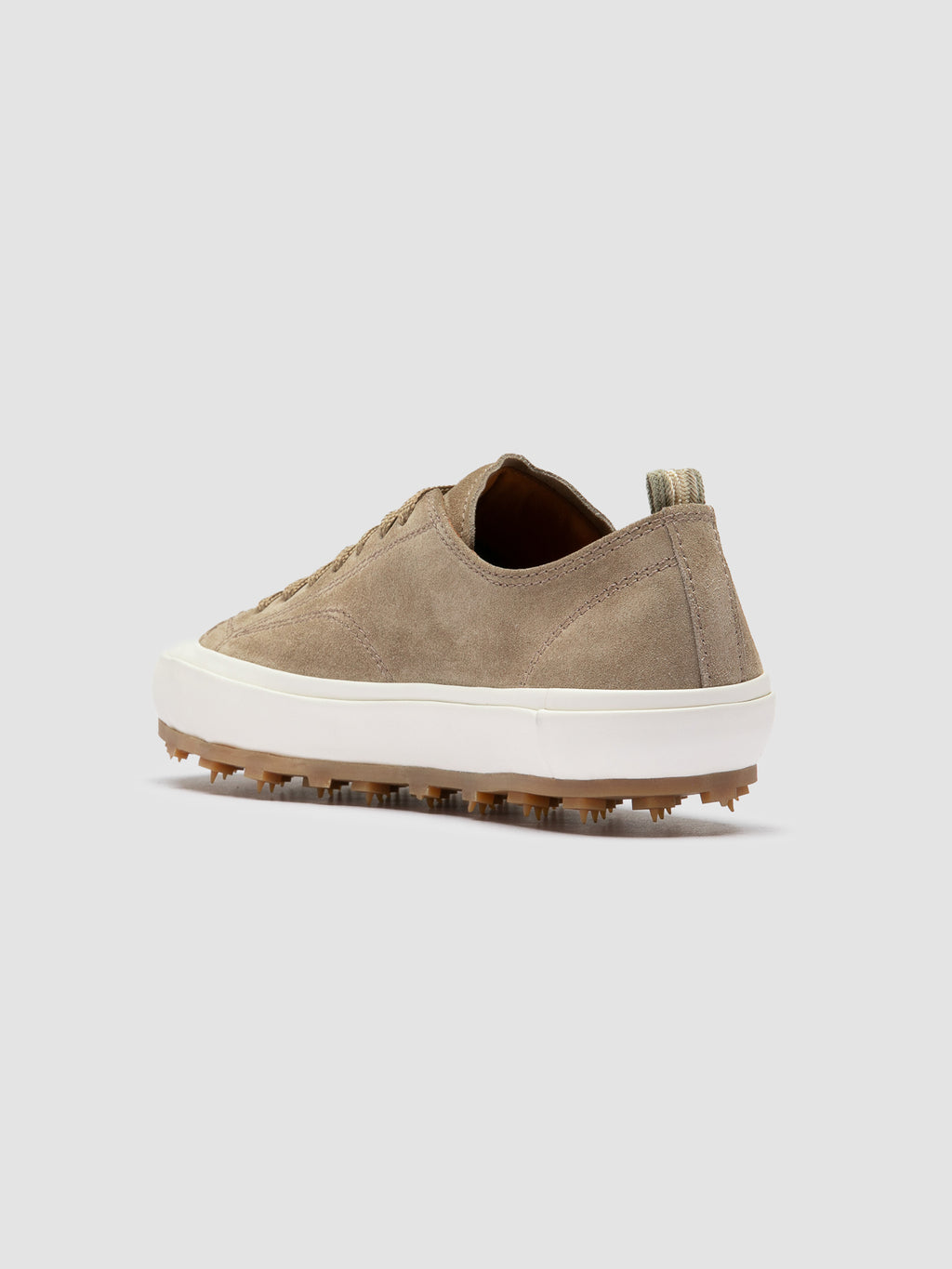 VULCAN 101 - Taupe Suede Low-Top Sneakers - image 4,side view