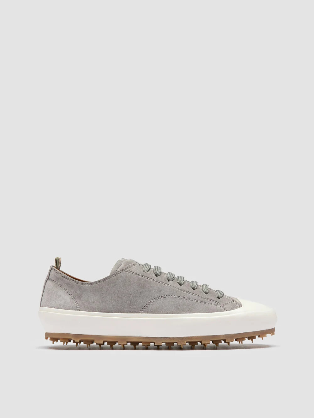 VULCAN 101 - Gray Suede Low-Top Sneakers - image 1,side view