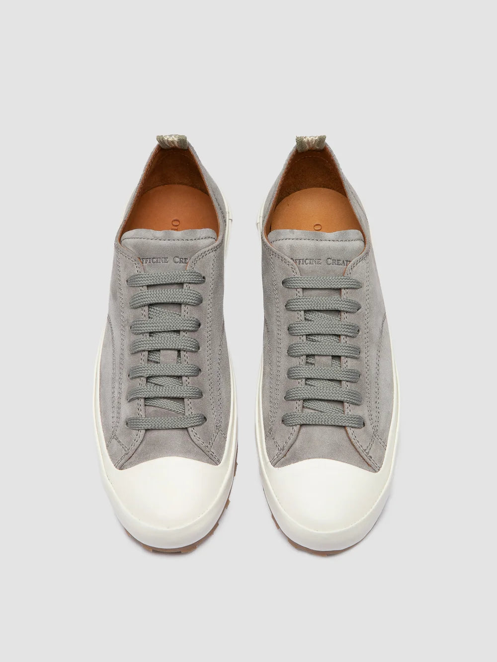 VULCAN 101 - Gray Suede Low-Top Sneakers - image 2,side view