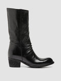 WADE 014 - Black leather Zip Boots - thumb image 1,side view