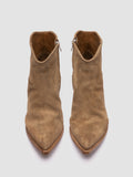 WANDA DD 103 - Brown Suede Zip Boots - thumb image 2,side view