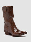 WANDA DD 110 - Braune Lederstiefel mit Reißverschluss - thumb image 3,side view