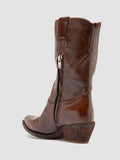 WANDA DD 110 - Braune Lederstiefel mit Reißverschluss - thumb image 4,side view