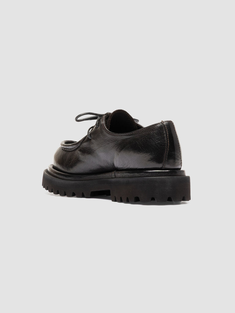 WISAL DD 125 - Brown Leather Derby Shoes