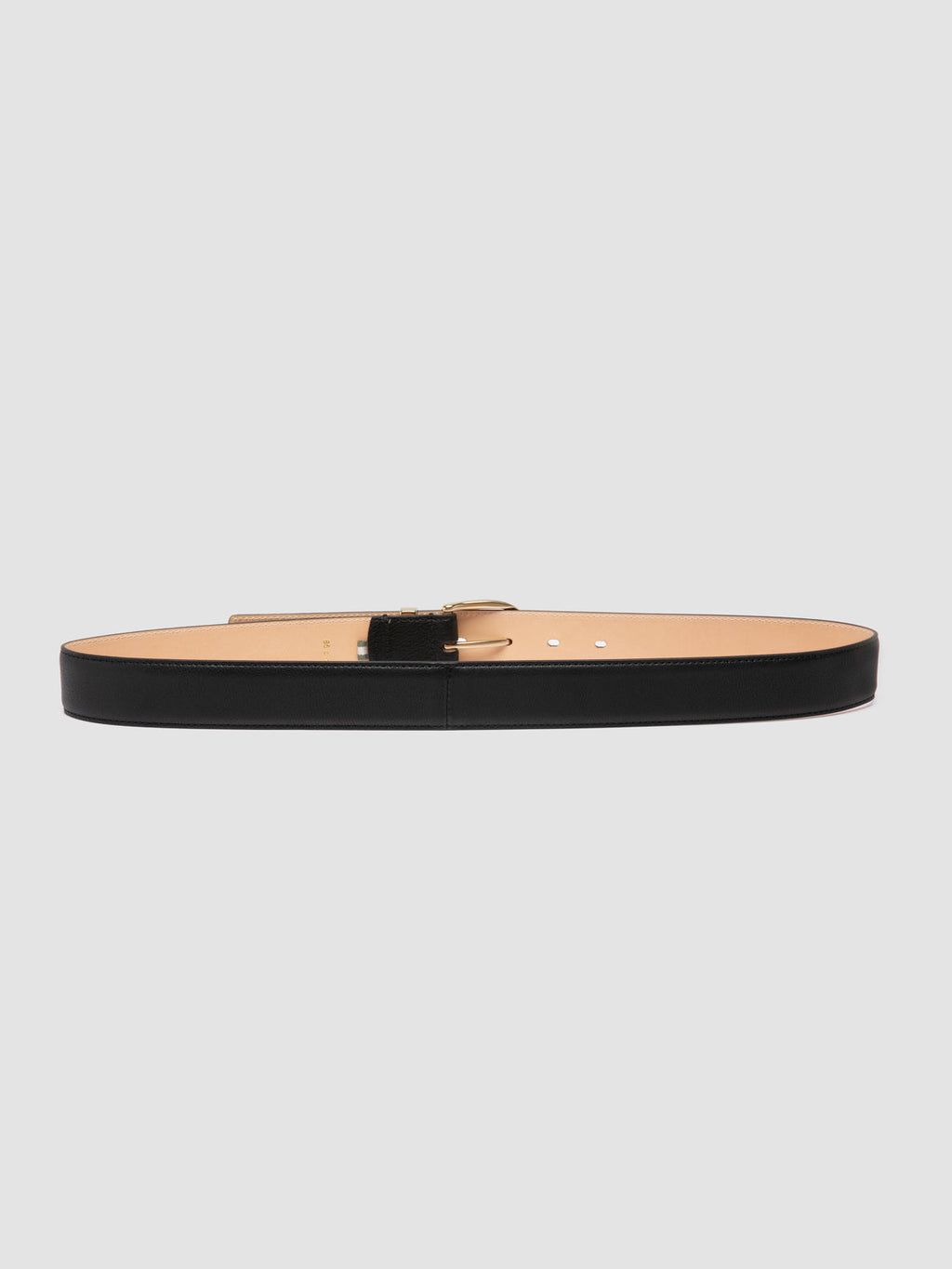 OC STRIP 100 - Schwarzer Ledergürtel - image 3,side view