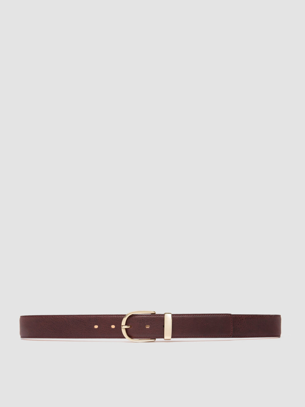 OC STRIP 100 - Burgunderroter Ledergürtel - image 1,side view
