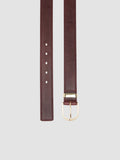 OC STRIP 100 - Burgunderroter Ledergürtel - thumb image 2,side view