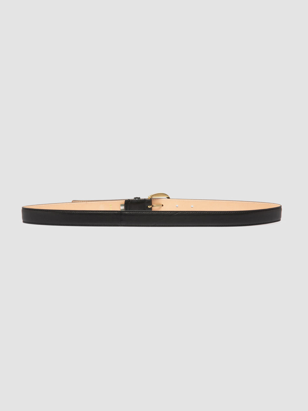 OC STRIP 102 - Schwarzer Ledergürtel - image 3,side view