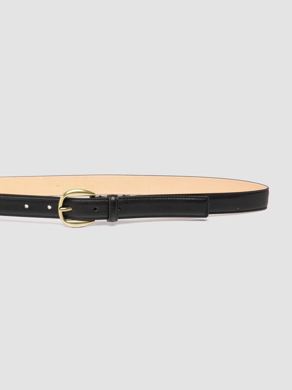 OC STRIP 102 - Schwarzer Ledergürtel - image 4,side view