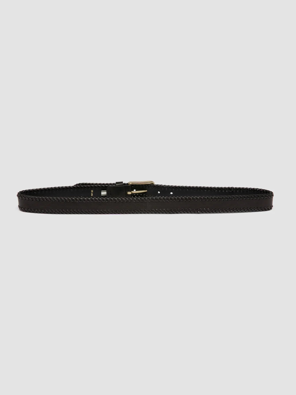 OC STRIP 108 - Schwarzer Ledergürtel - image 3,side view