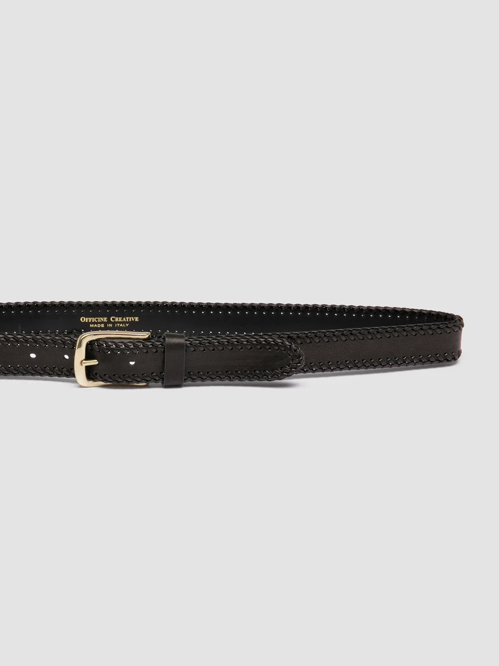 OC STRIP 108 - Schwarzer Ledergürtel - image 4,side view