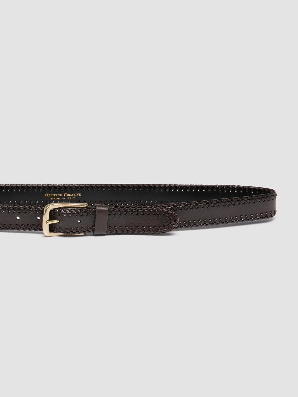 OC STRIP 108 - Brown Leather Belt - image 4,side view