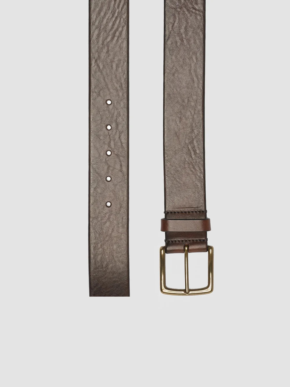 OC STRIP 22 - Brauner Ledergürtel - image 2,side view