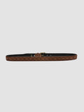 OC STRIP 29 - Brauner Gürtel aus gewebtem Wildleder - thumb image 3,side view