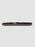 OC STRIP 29 - Taupefarbener Gürtel aus gewebtem Wildleder - thumb image 3,side view
