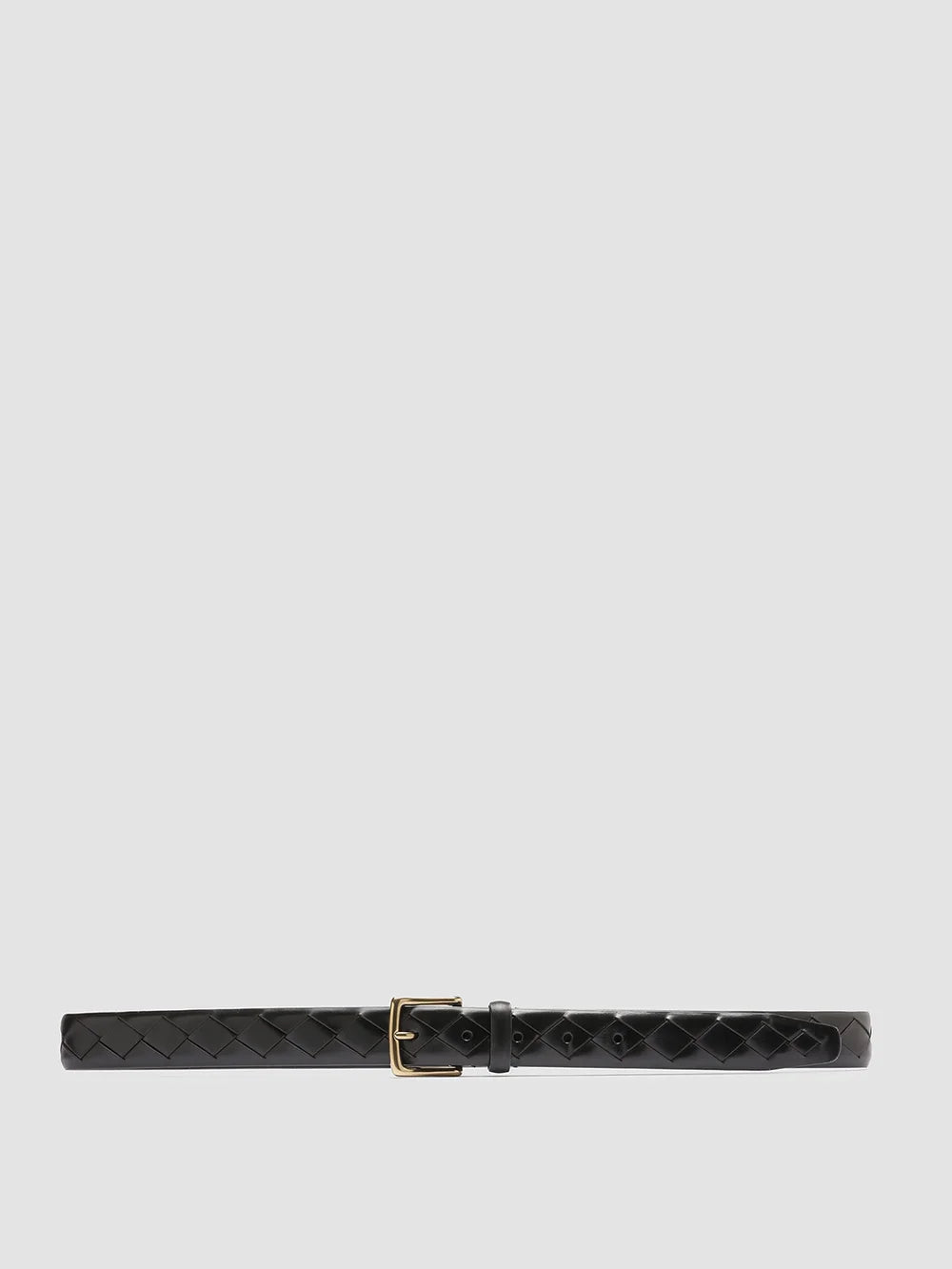 OC STRIP 29 - Black Woven Leather Belt - image 1,side view