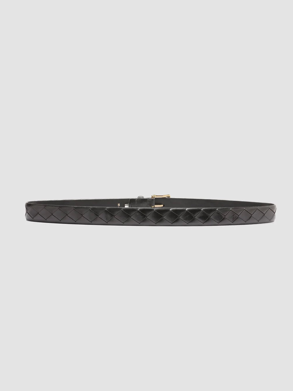 OC STRIP 29 - Black Woven Leather Belt - image 2,side view