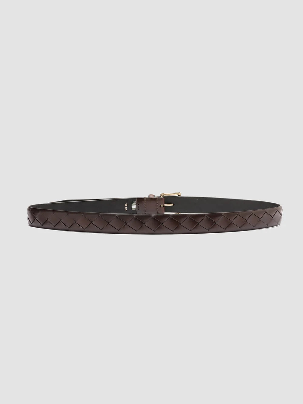 OC STRIP 29 - Brown Woven Leather Belt - image 2,side view