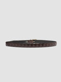 OC STRIP 29 - Brown Woven Leather Belt - thumb image 2,side view