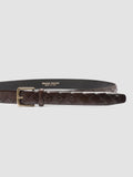 OC STRIP 29 - Brown Woven Leather Belt - thumb image 3,side view