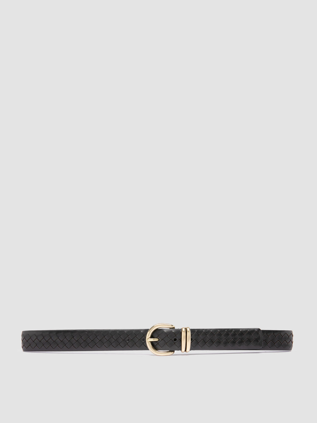OC STRIP 46 - Black Leather Belt - image 1,side view