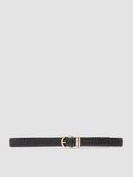 OC STRIP 46 - Black Leather Belt - thumb image 1,side view