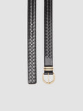 OC STRIP 46 - Black Leather Belt - thumb image 2,side view