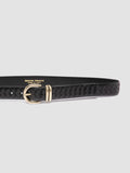 OC STRIP 46 - Black Leather Belt - thumb image 4,side view