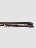 OC STRIP 064 - Brauner Gürtel aus gewebtem Leder - thumb image 4,side view
