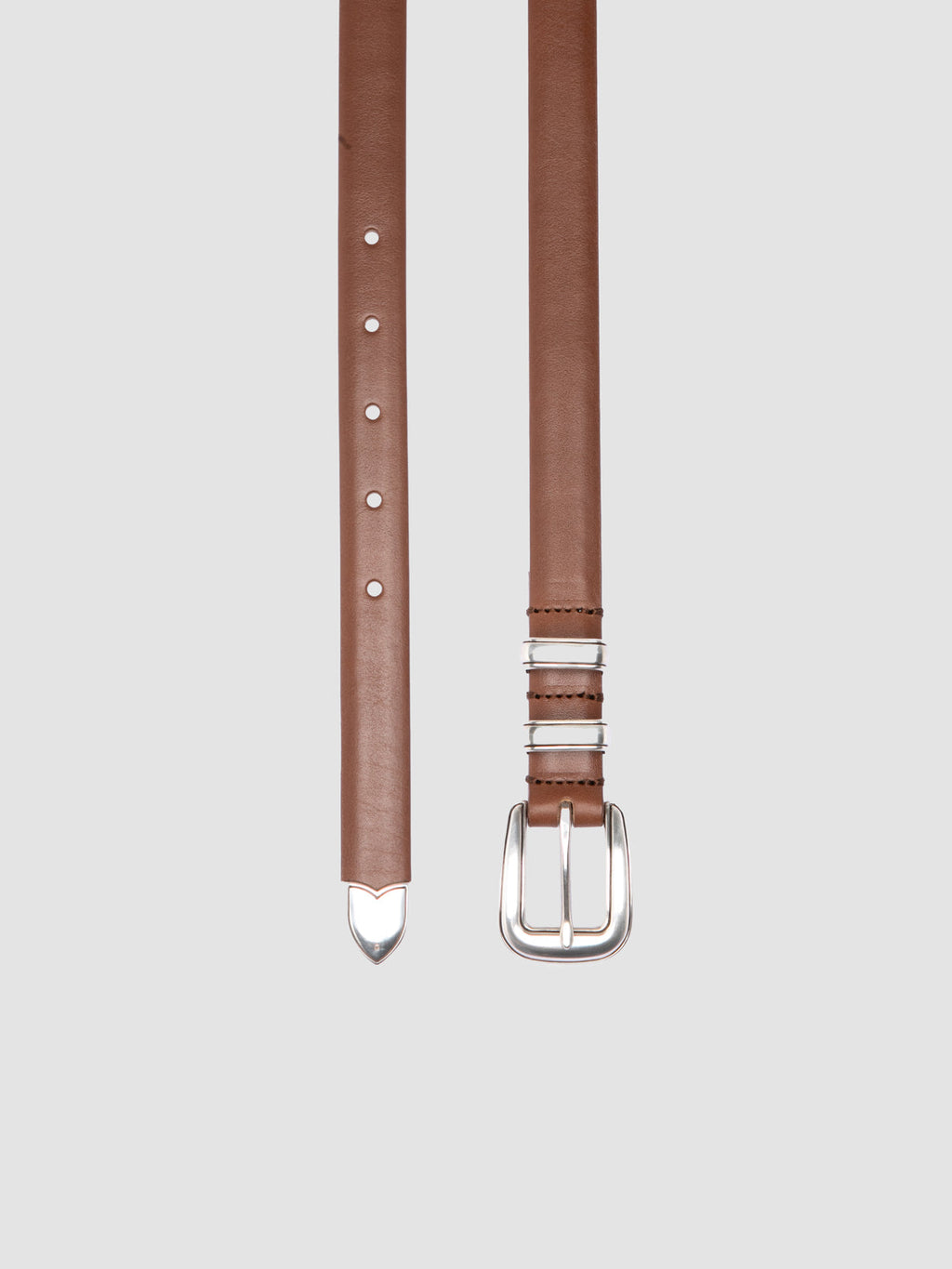 OC STRIP 091 - Brown Leather Belt - image 2,side view