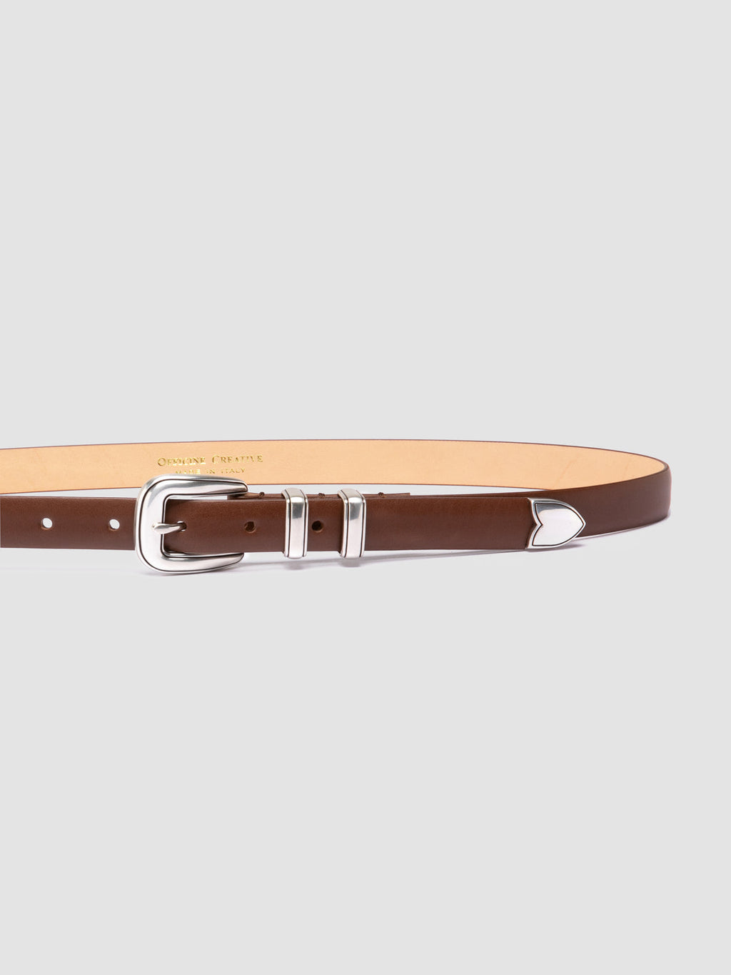 OC STRIP 091 - Brown Leather Belt - image 4,side view