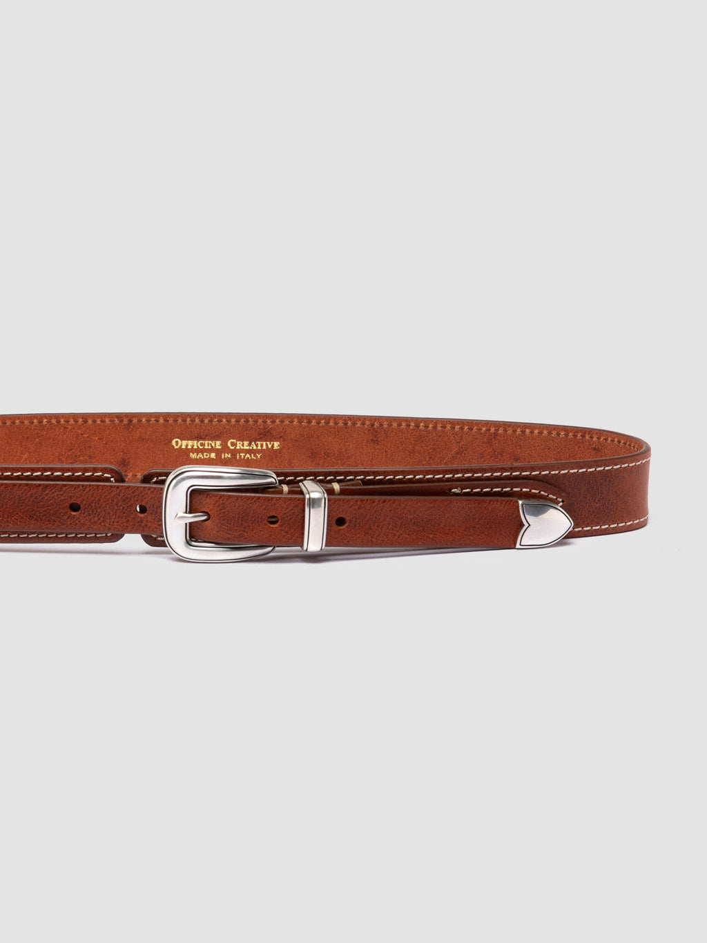 OC STRIP 097 - Brown Leather Belt - image 4,side view