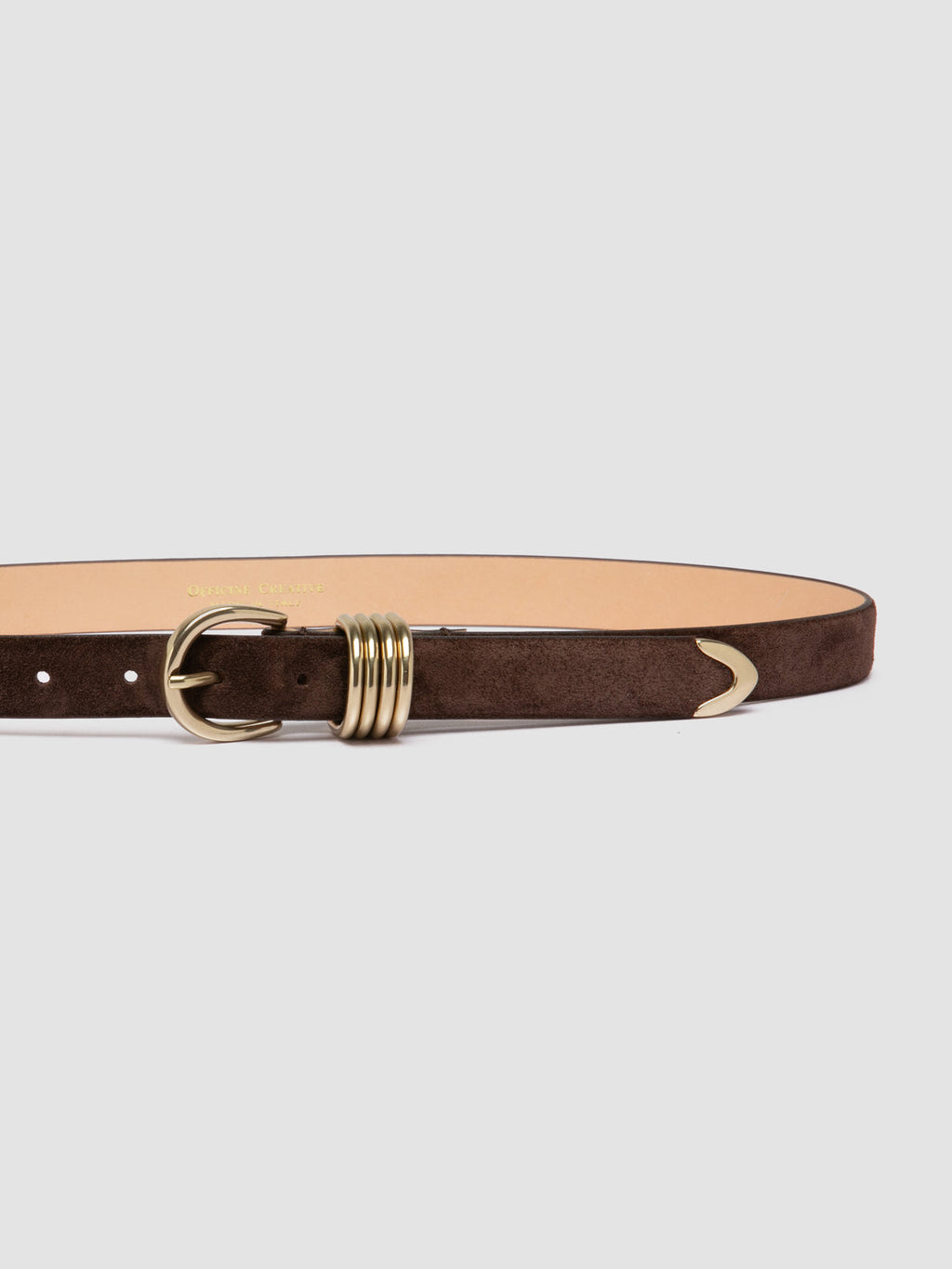 OC STRIP 098 - Brown Suede Belt - image 4,side view