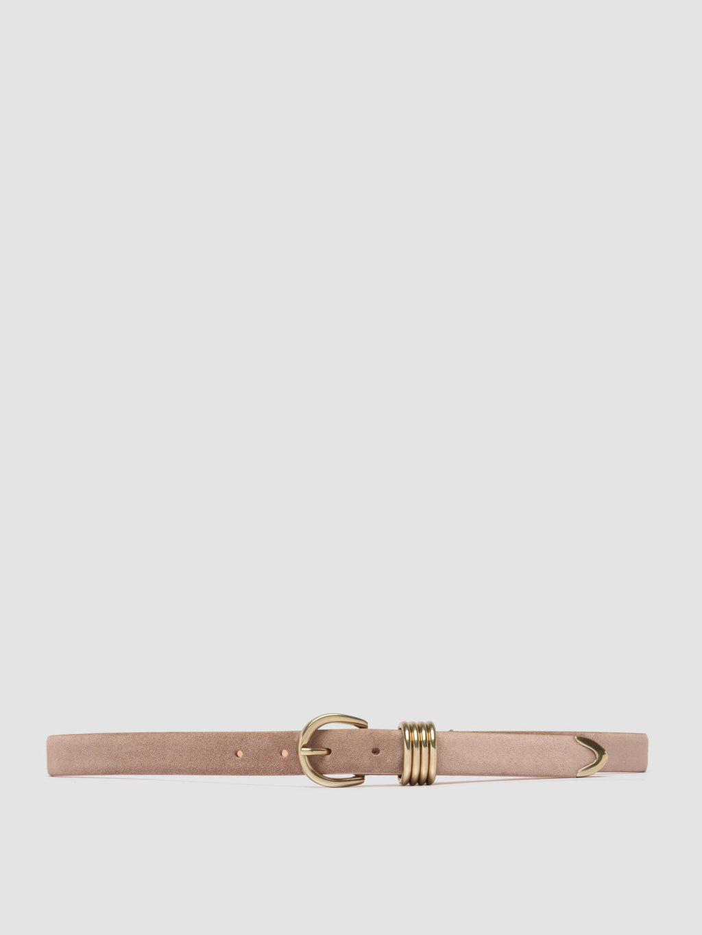 OC STRIP 098 - Taupe Suede Belt - image 1,side view