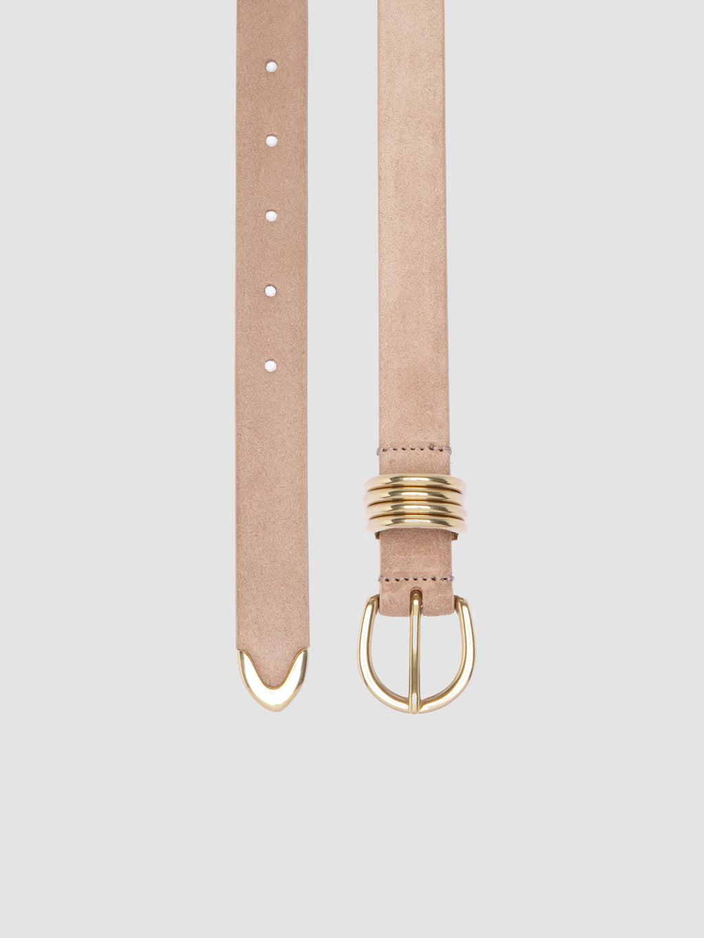 OC STRIP 098 - Taupe Suede Belt - image 2,side view