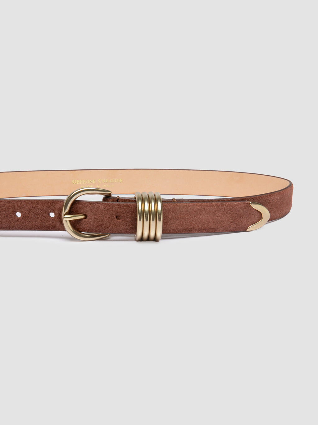OC STRIP 098 - Brauner Wildledergürtel - image 4,side view