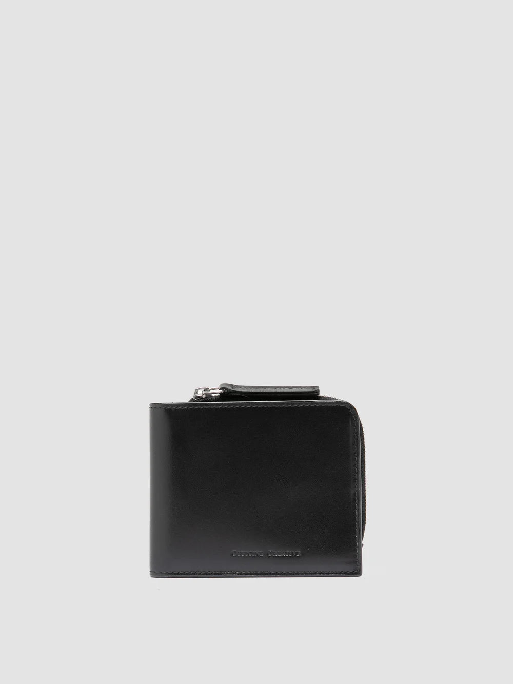 BERGE' 004 - Black Leather Wallet - image 1,side view