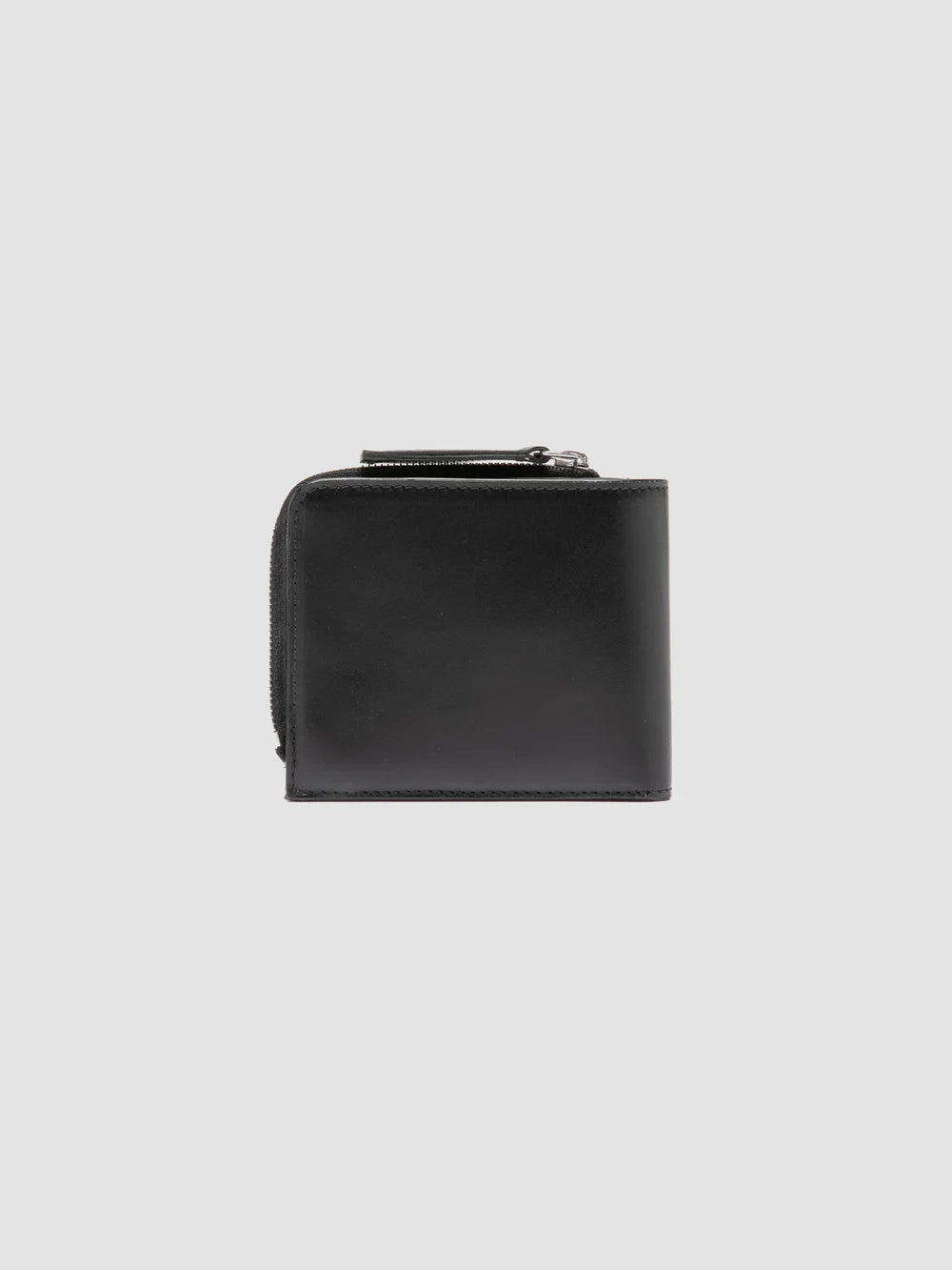 BERGE' 004 - Black Leather Wallet - image 2,side view