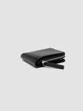 BERGE' 004 - Black Leather Wallet - thumb image 3,side view