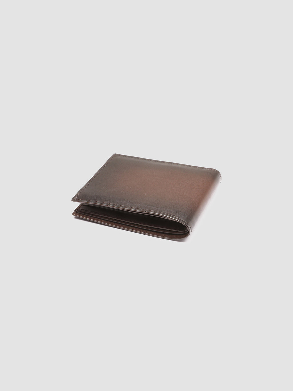 BOUDIN 23 - Brown Leather Bifold Wallet - image 4,side view