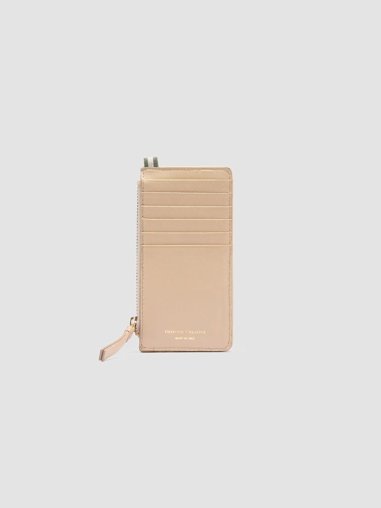 JULIET 103 - Beige Woven Leather Card Holder