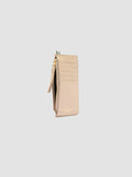 JULIET 103 - Beiges Kartenetui aus gewebtem Leder - thumb image 4,side view